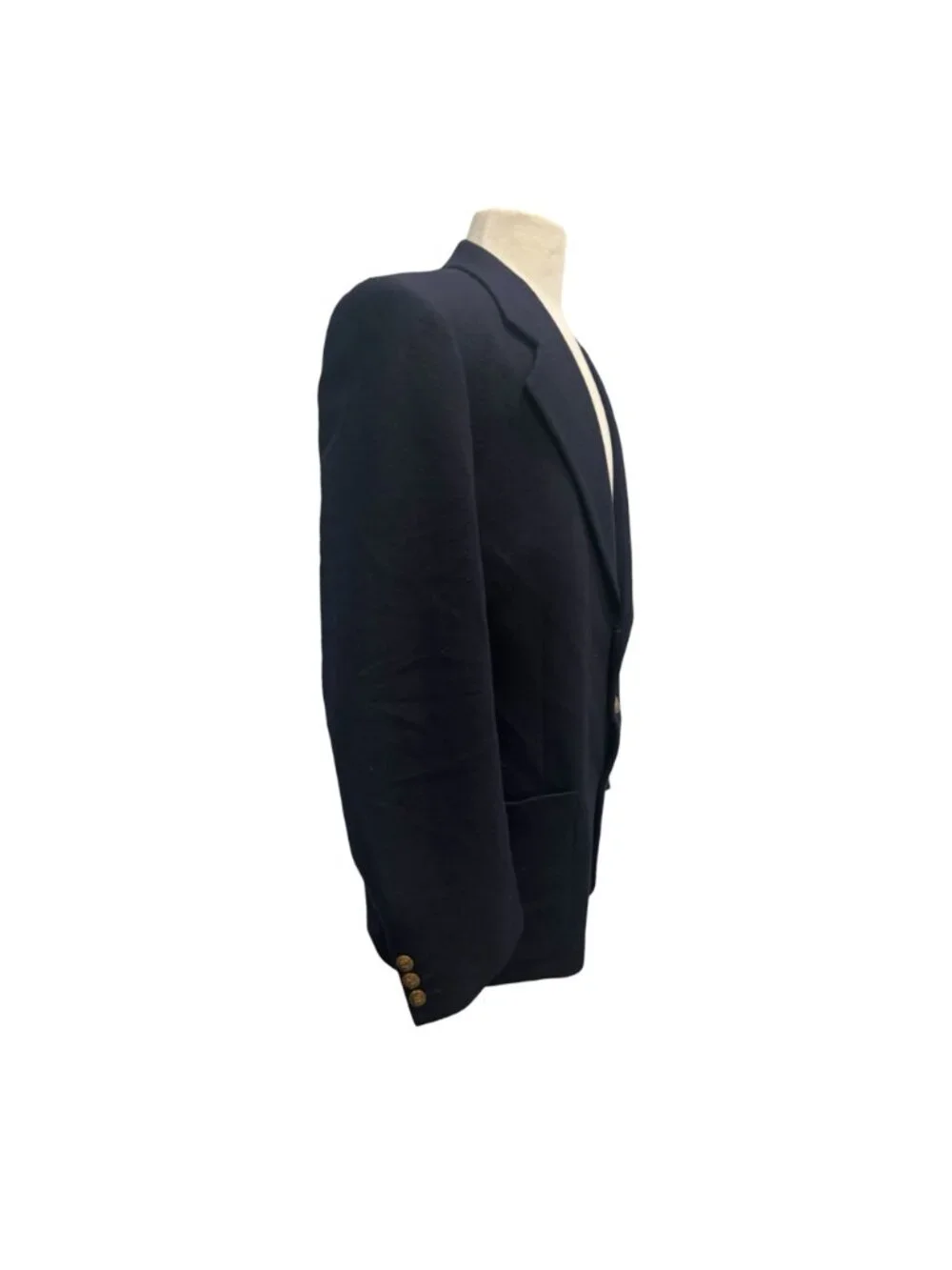 Country Road Australia Blazer 38 Navy Wool Cashmere Vintage 3 Button Jacket